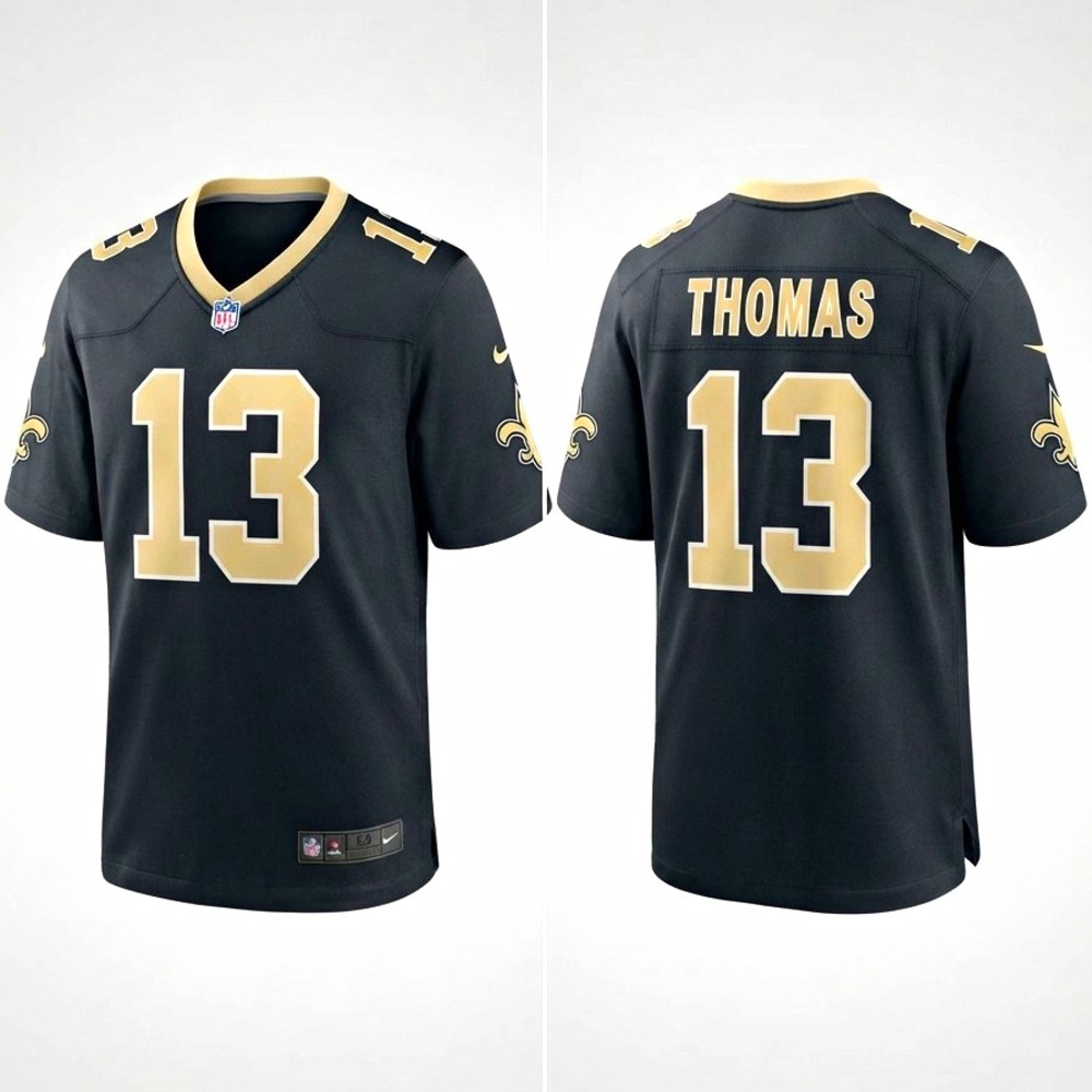 Nike New Orleans Saints Michael Thomas #13 On Field Jersey Men's L Black/Gold